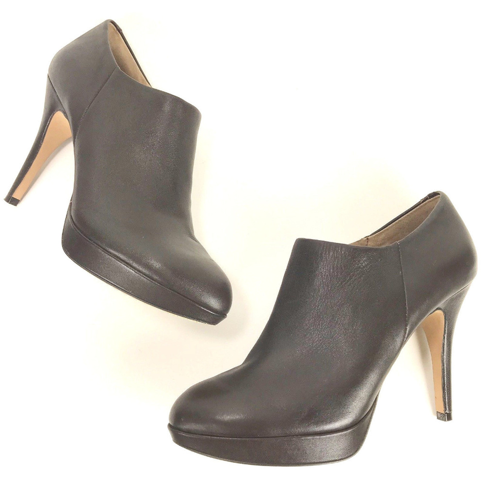 Vince Camuto Elvin Leather Heel Ankle Booties